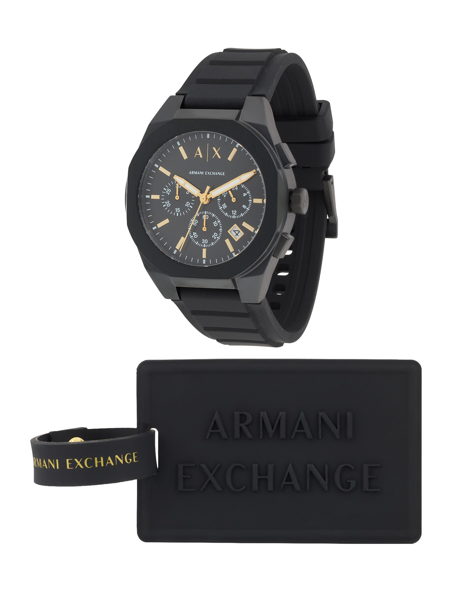 ARMANI EXCHANGE Ceas analogic  auriu / negru / alb