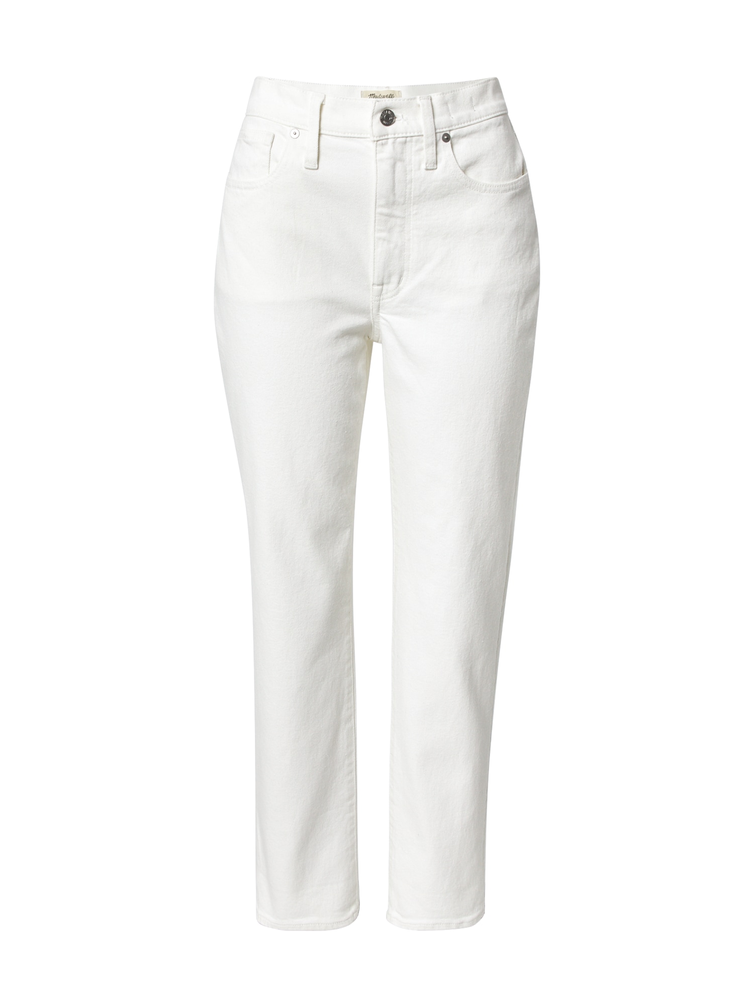 Madewell Džinsai balto džinso spalva