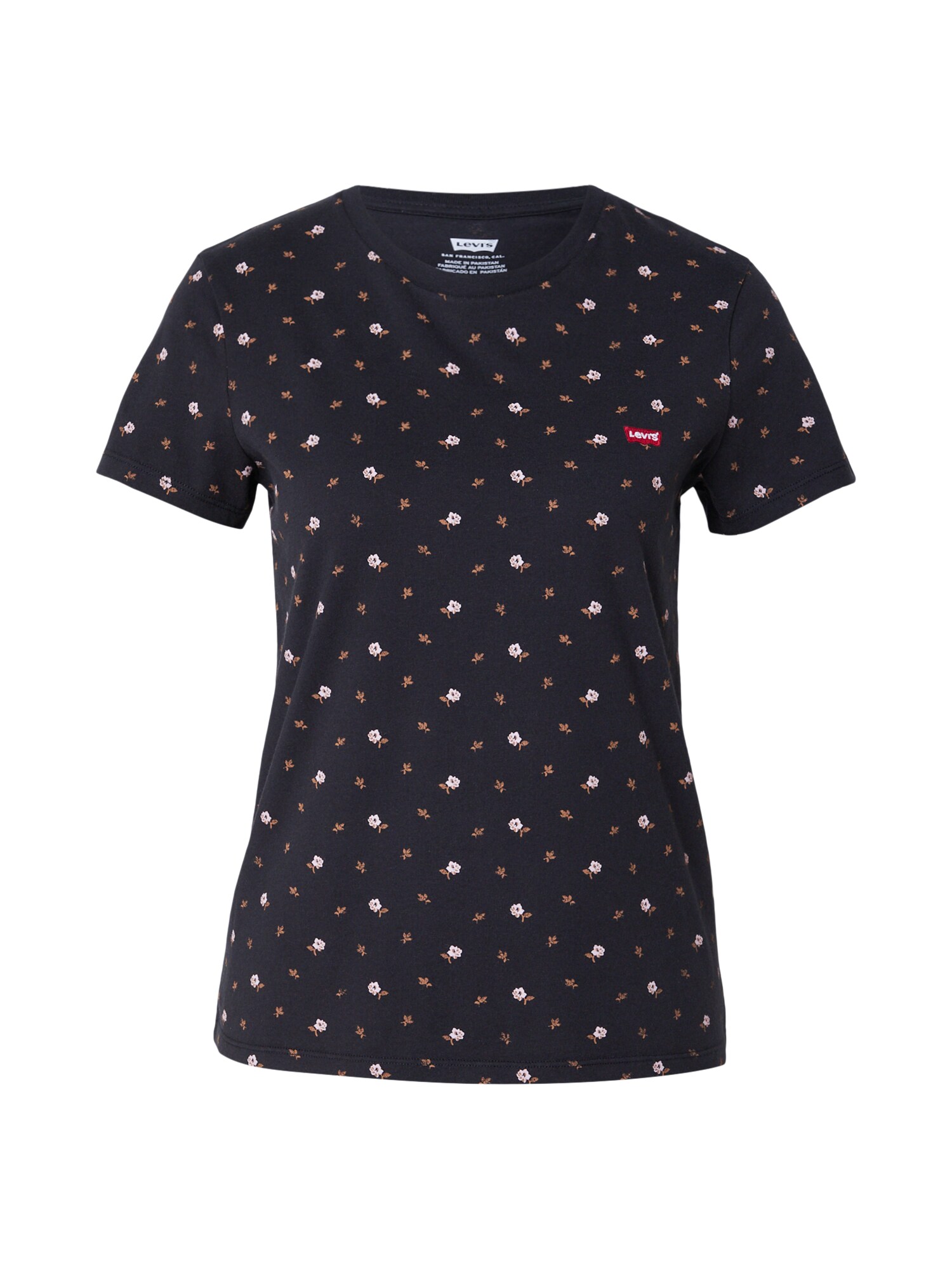 LEVIS ® Tricou PERFECT maro / roz pastel / roșu / negru