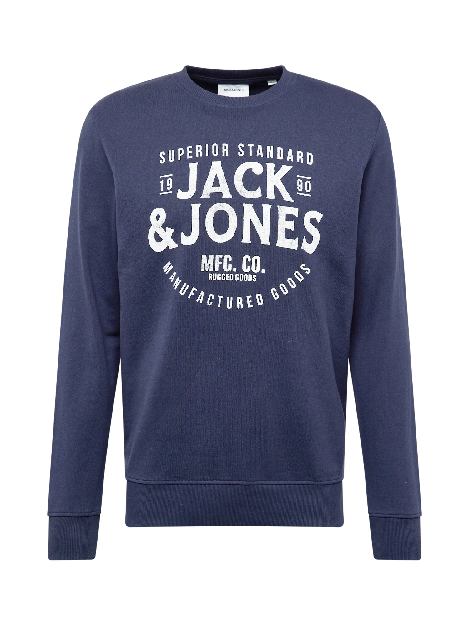 JACK & JONES Mikina 'JJJEANS'  námornícka modrá / biela