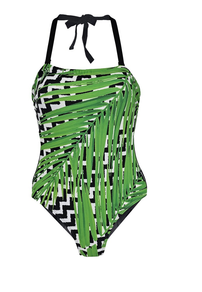 BECO the world of aquasports Badeanzug Damen Größe L grün / schwarz / weiß