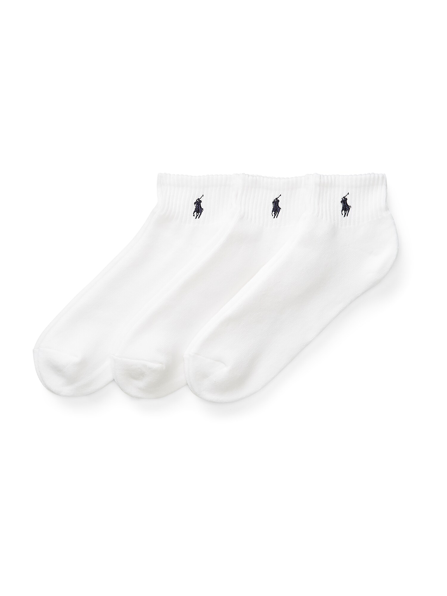 Polo Ralph Lauren Șosete QUARTER  negru / alb