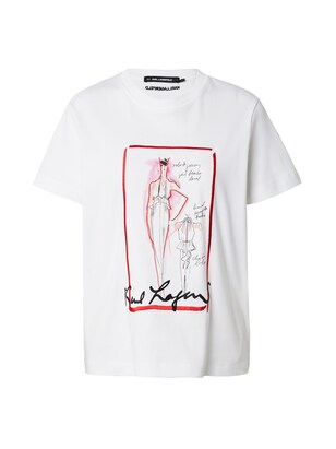 Karl Lagerfeld Shirt Fuchsia / Rood / Zwart / Wit