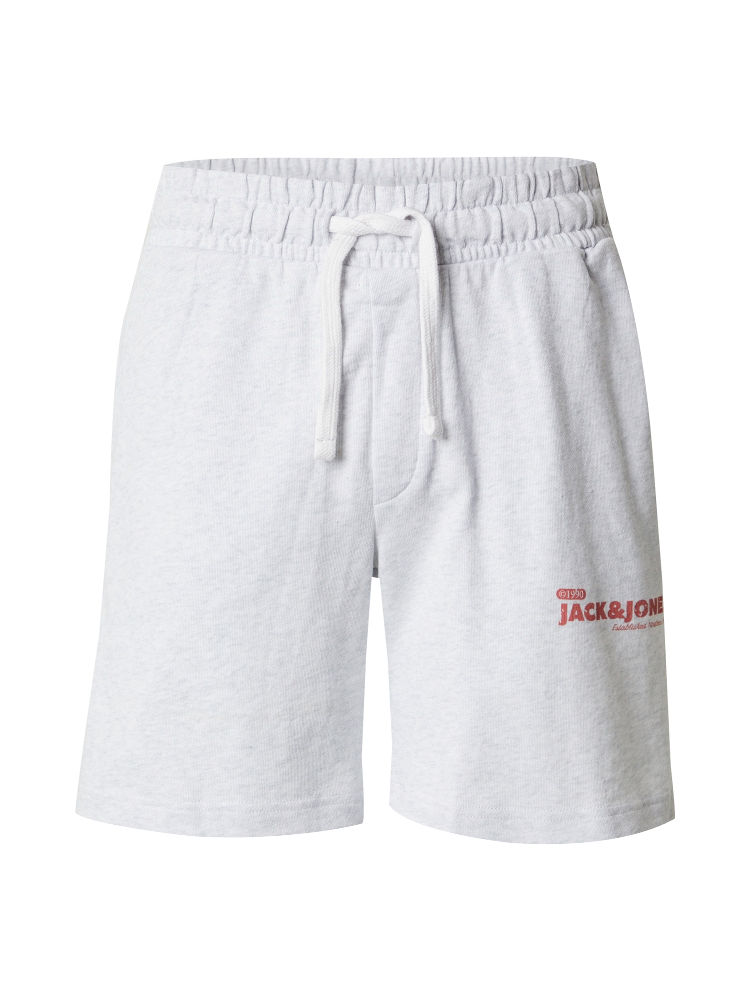 JACK & JONES Nohavice 'JPSTGORDON'  červená / biela melírovaná