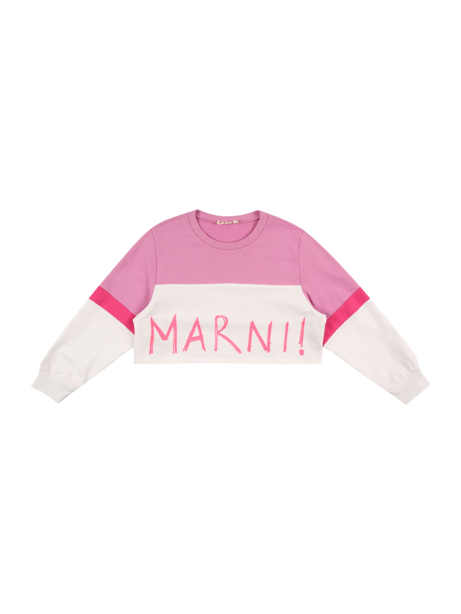 Marni Sweatshirt balta / pitajų spalva / rožinė