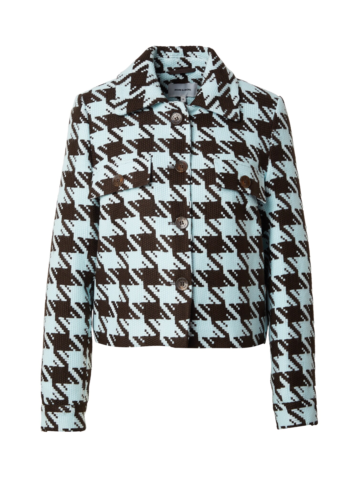 MORE & MORE Geacă de primăvară-toamnă  albastru deschis / ciocolatiu