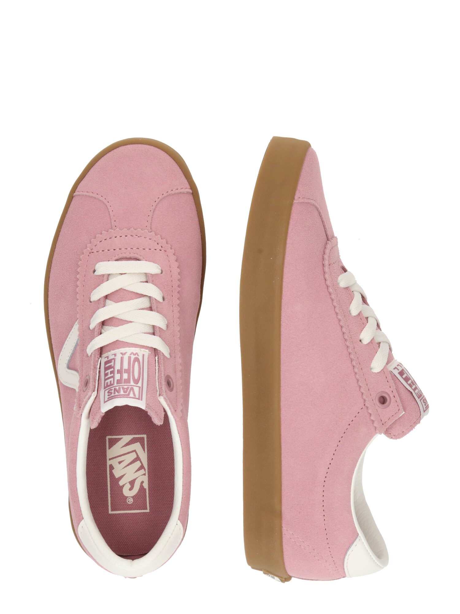 VANS Rövid szárú sportcipők  fáradt rózsaszín / fehér termék 2. képe