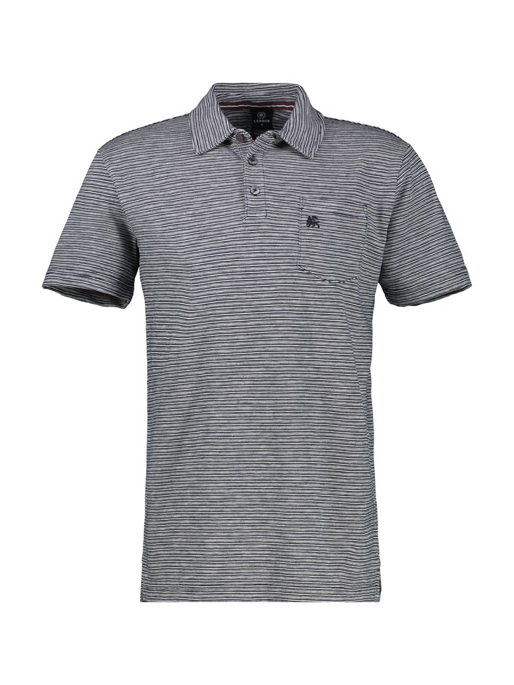 LERROS Poloshirt Herren Größe S marine / weiß