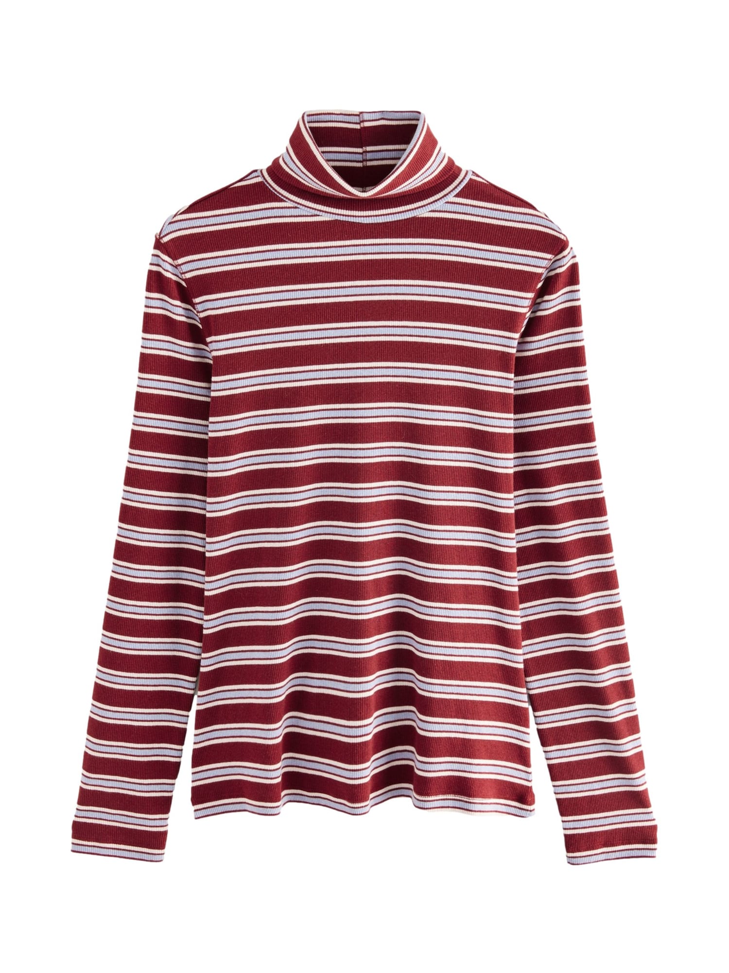 Next Tricou  albastru deschis / roșu burgundy / alb