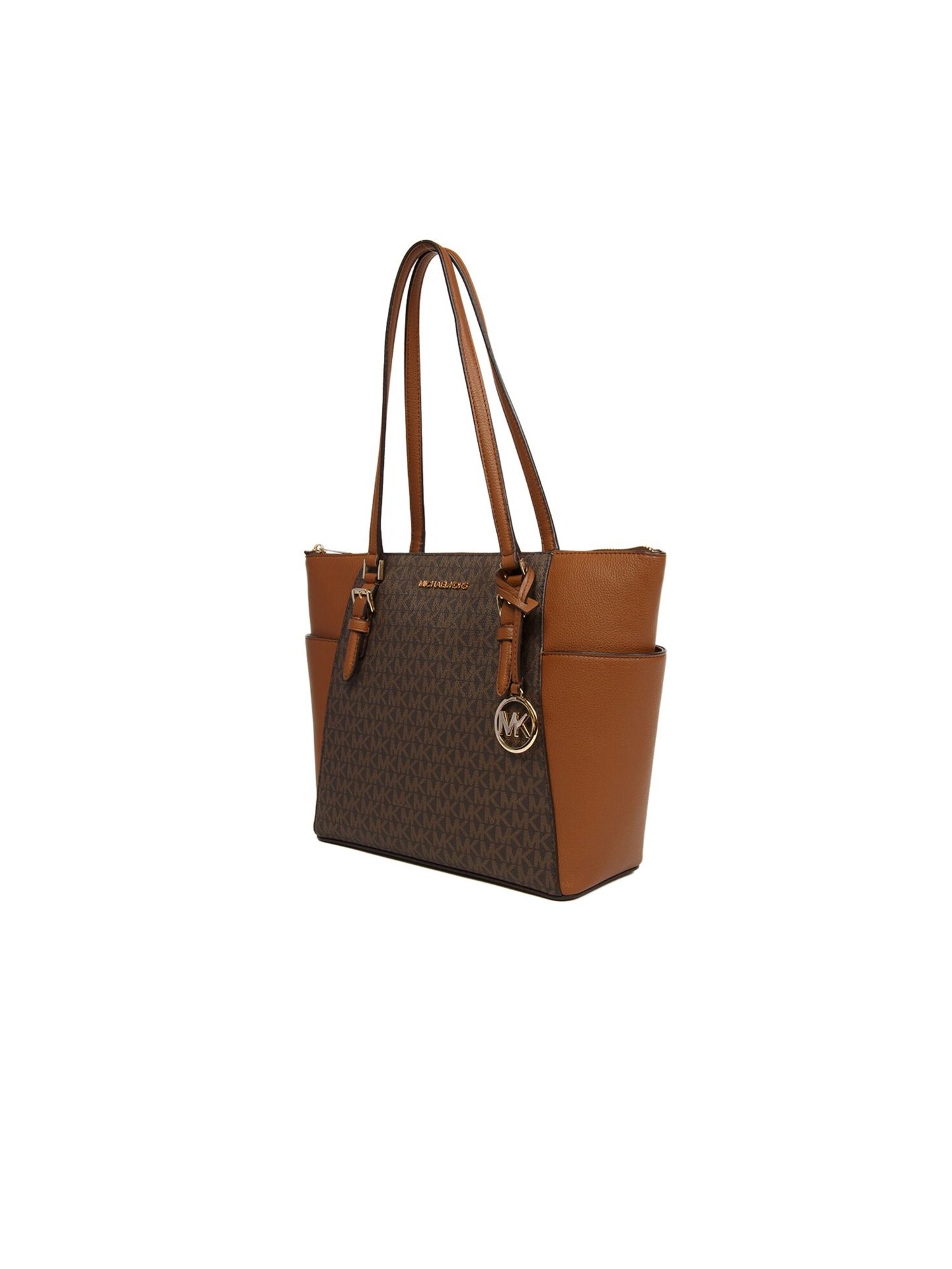Michael Kors Charlotte - Bolsa grande con cremallera superior, Marrón, Large – imagen 2