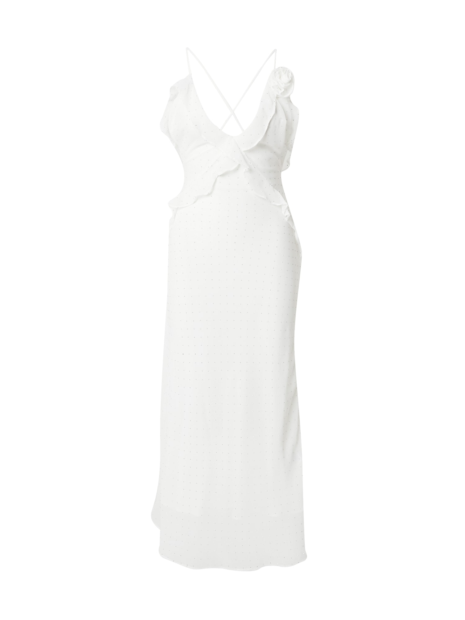 Bardot Kokteilové šaty 'OLEA'  strieborná / biela
