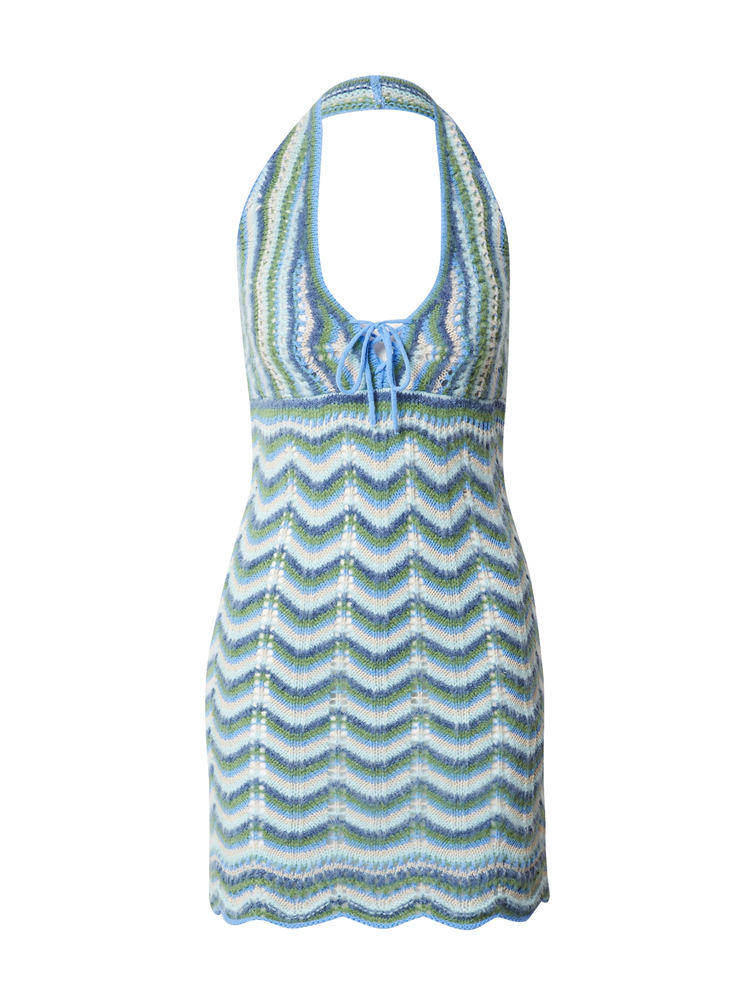 BDG Urban Outfitters Megzta suknelė mėlyna / šviesiai mėlyna / žalia / balta