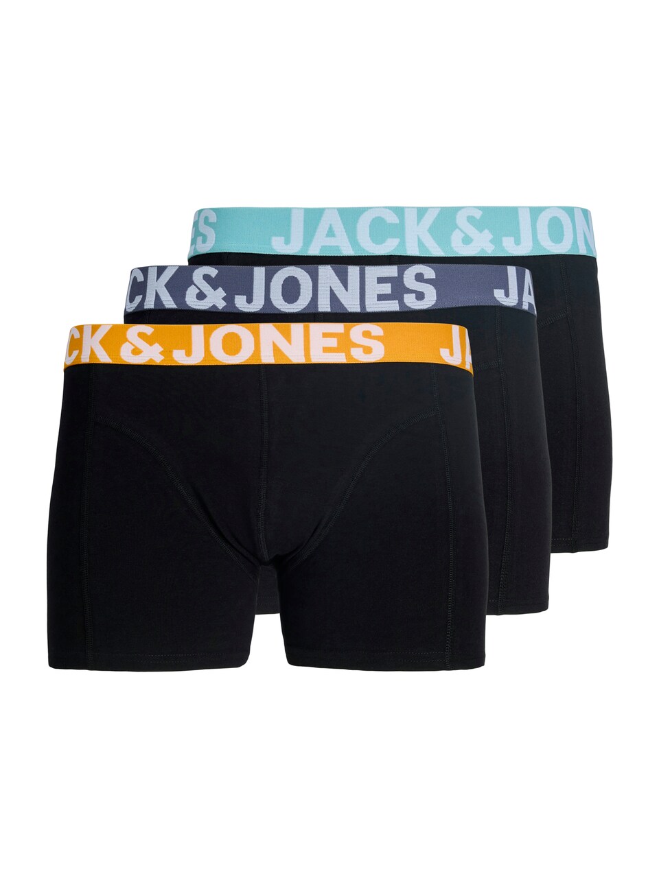 Boxershorts 'JACCONOR' duvblå / mint / orange
