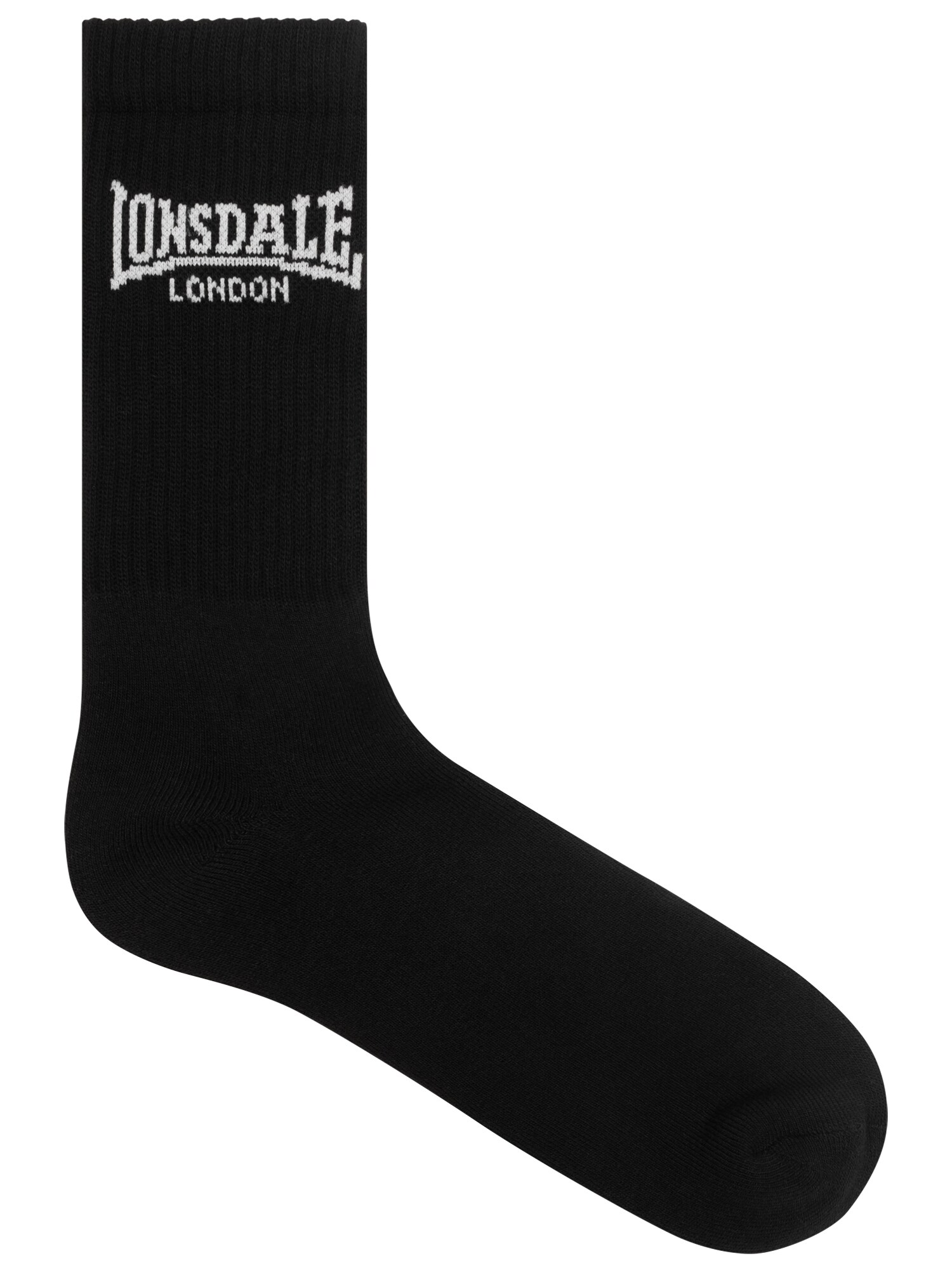 LONSDALE Zokni ' Gilbert '  fekete / fehér termék 2. képe