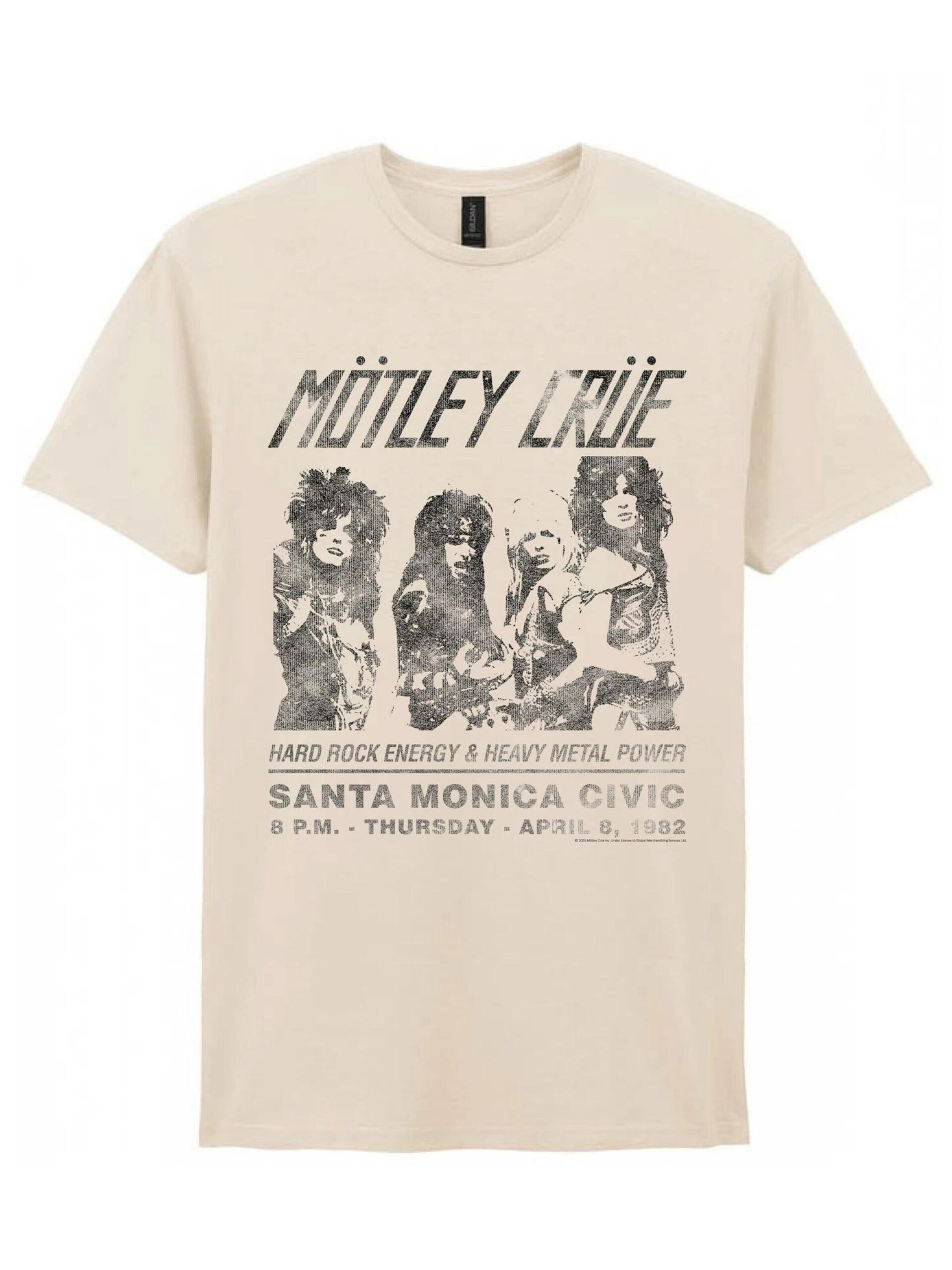Mötley Crue T-shirt 'Mötley Crue Santa Monica Civic T-Shirt' herr