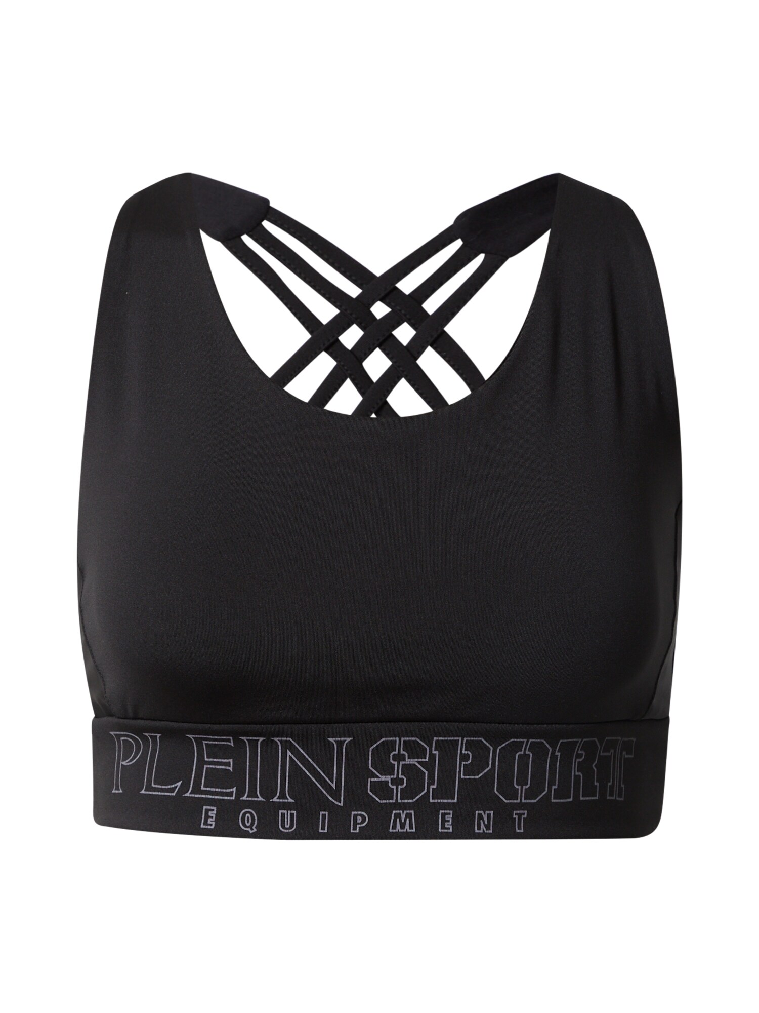 Plein Sport Top  sivá / čierna