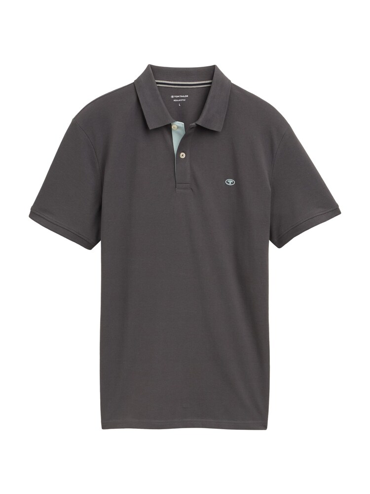 TOM TAILOR Poloshirt Herren Größe L himmelblau / dunkelgrau