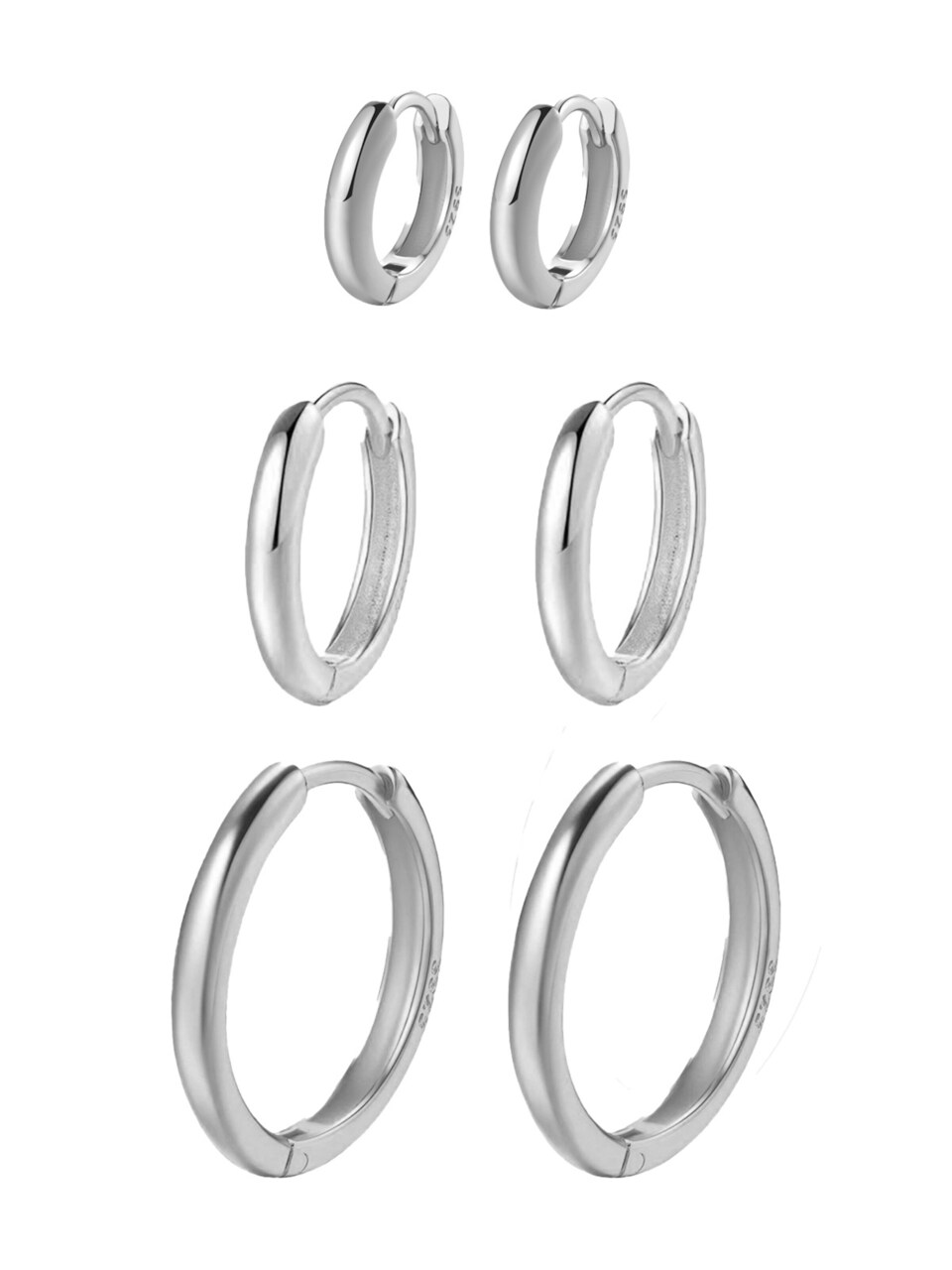 Örhängen 'Trio Hoops'