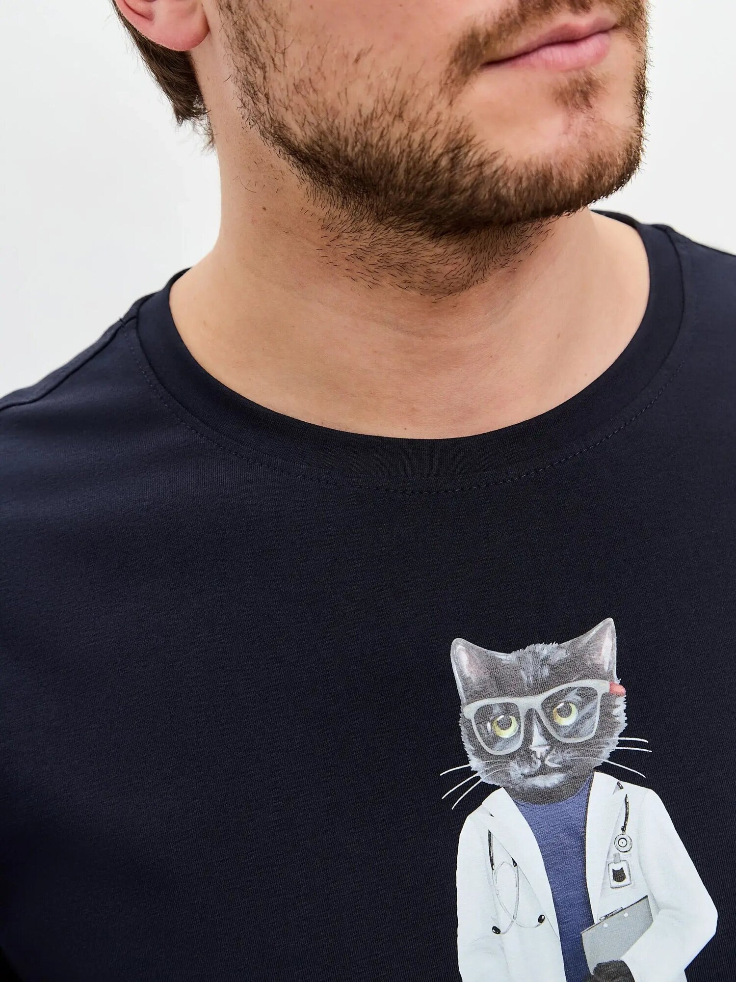 Cat e Lolette Tričko 'Doctor Cat'  modrá (obrázok 4)