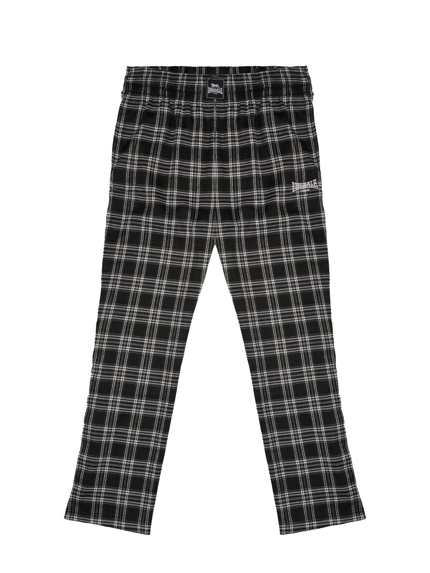 LONSDALE Pantaloni Bache gri / negru
