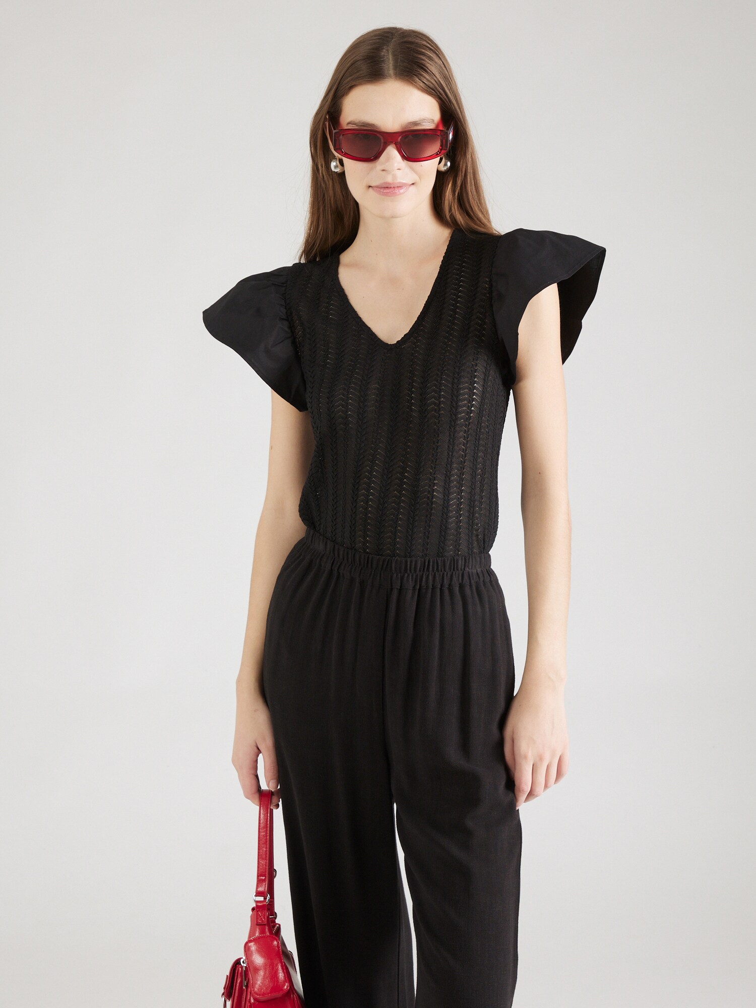 VERO MODA Blúz 'Naja'  fekete termék 2. képe