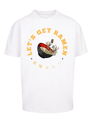 F4NT4STIC Shirt ‘Lets get Ramen’ Gemengde kleuren / Wit