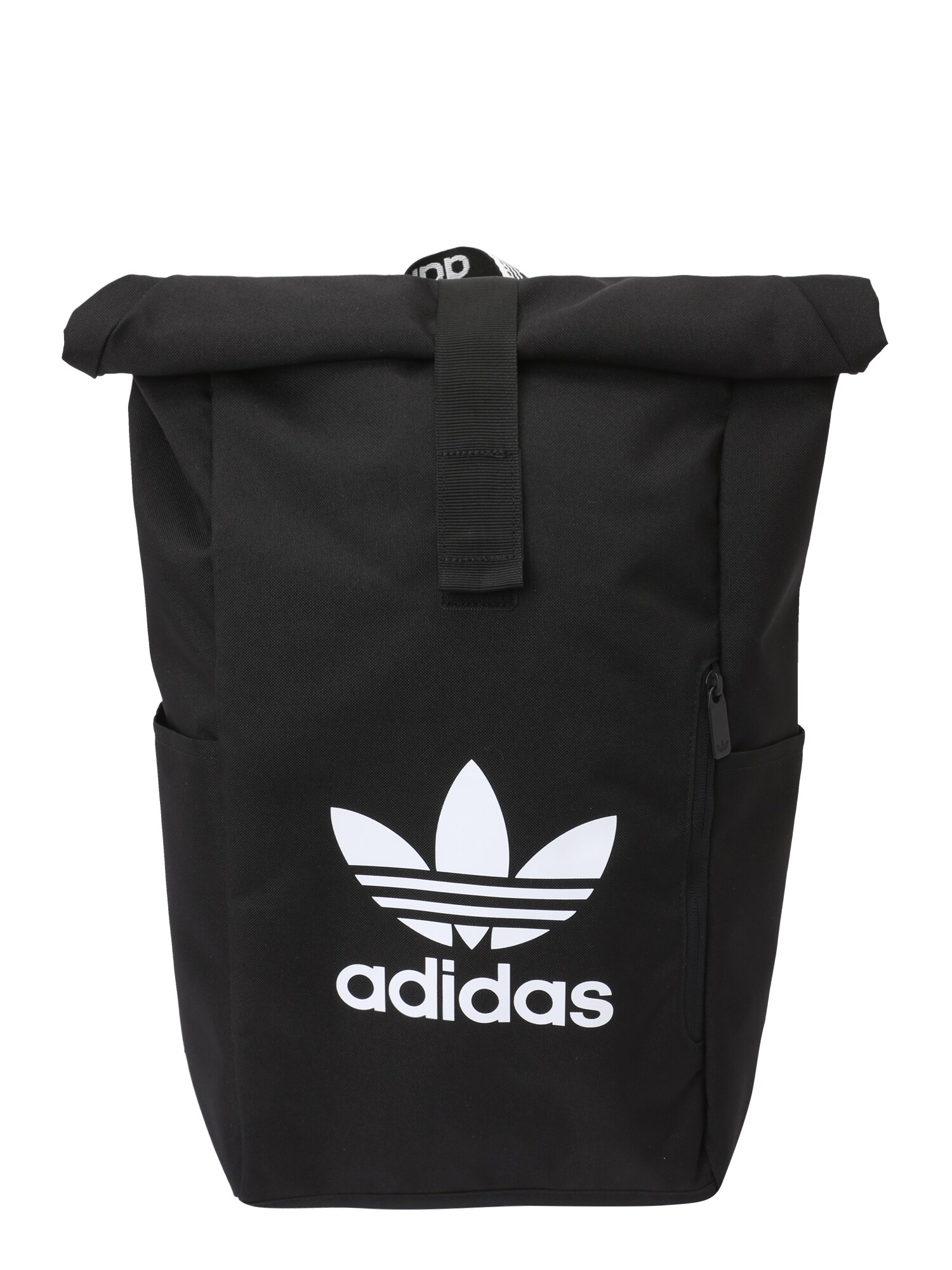 ADIDAS ORIGINALS Раница 'Adicolor Classic Roll-Top'  черно / бяло