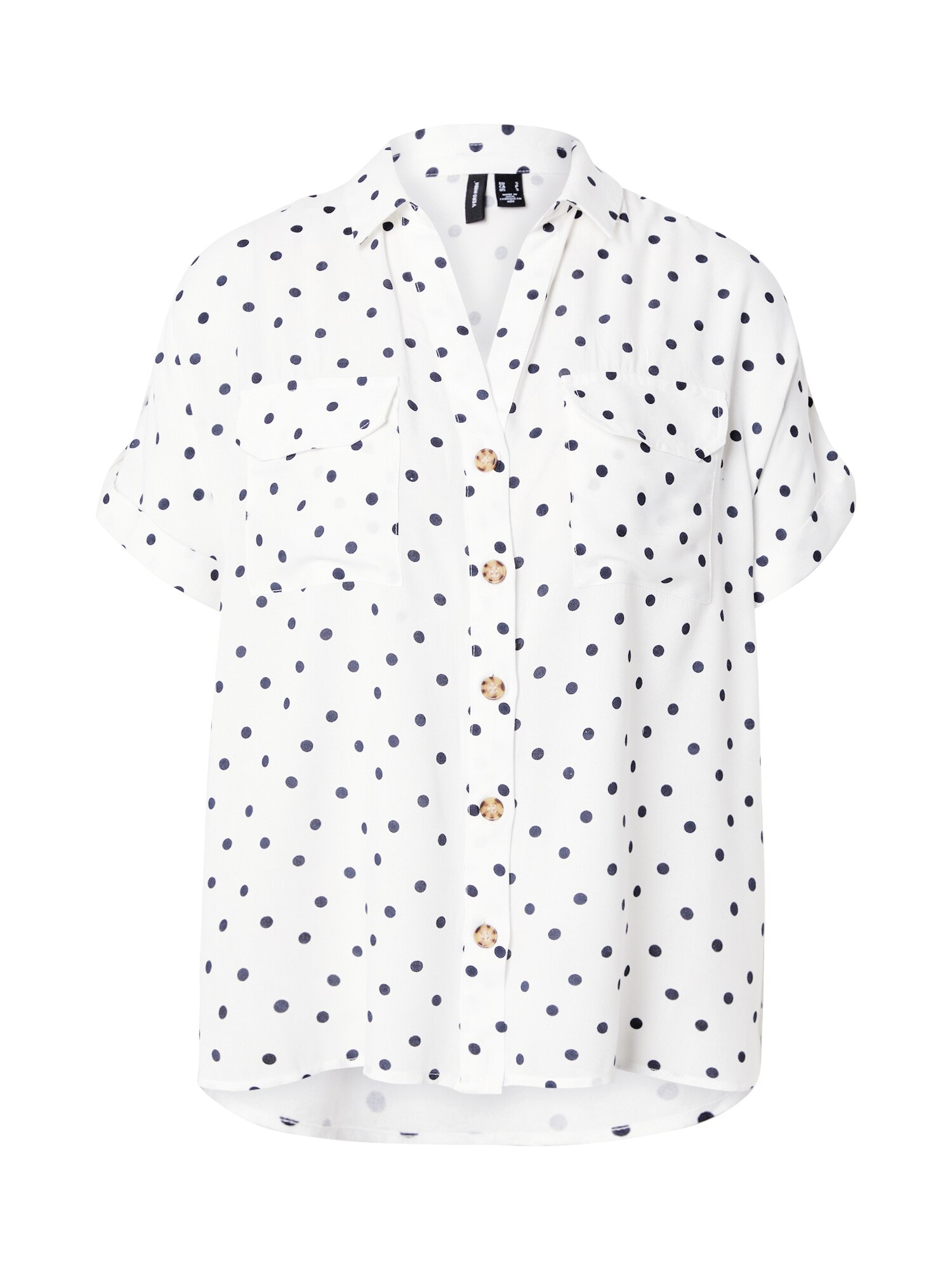 VERO MODA Blúzka 'VMBUMPY'  námornícka modrá / biela