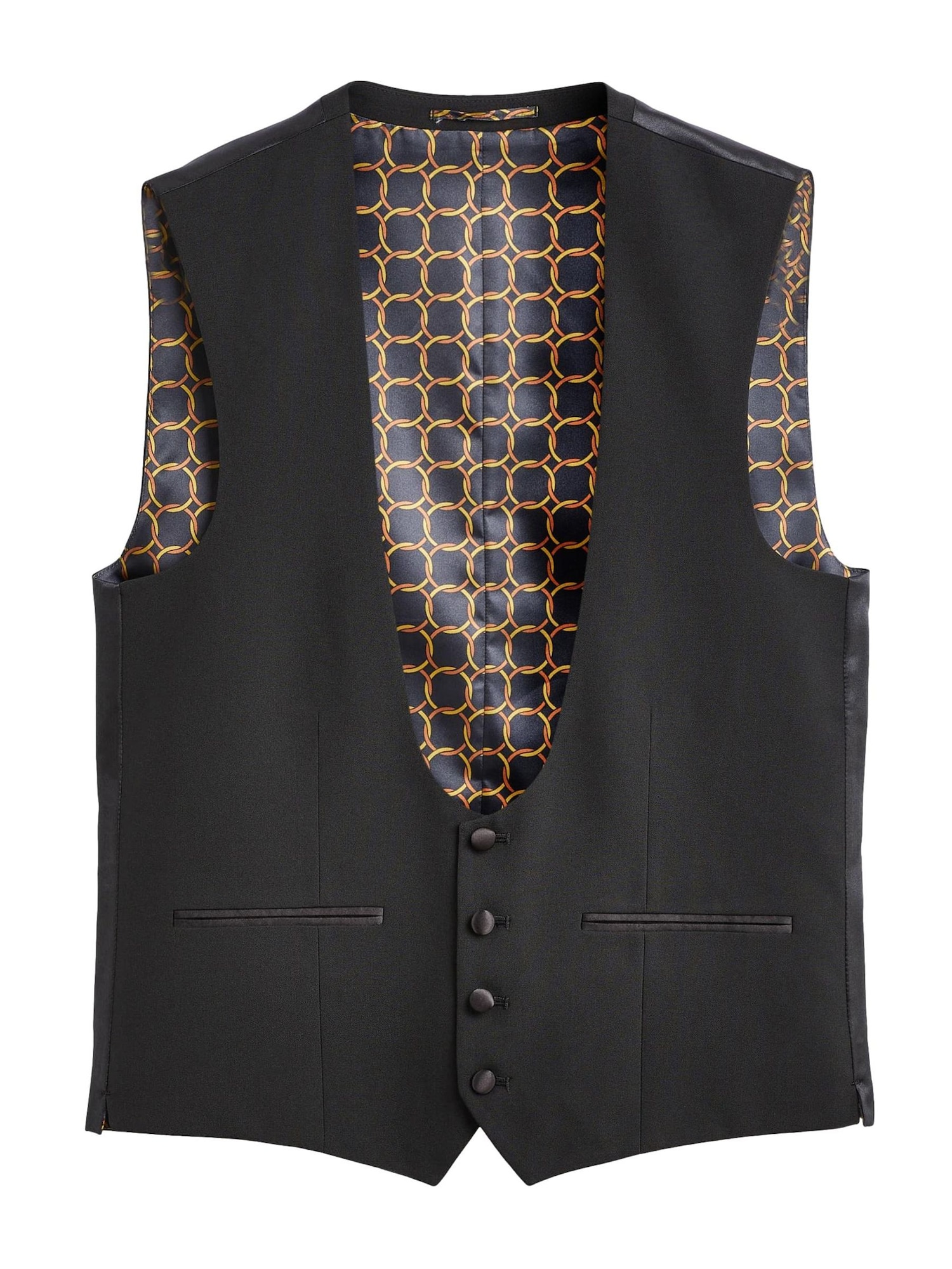 Next Vestă de costum  negru