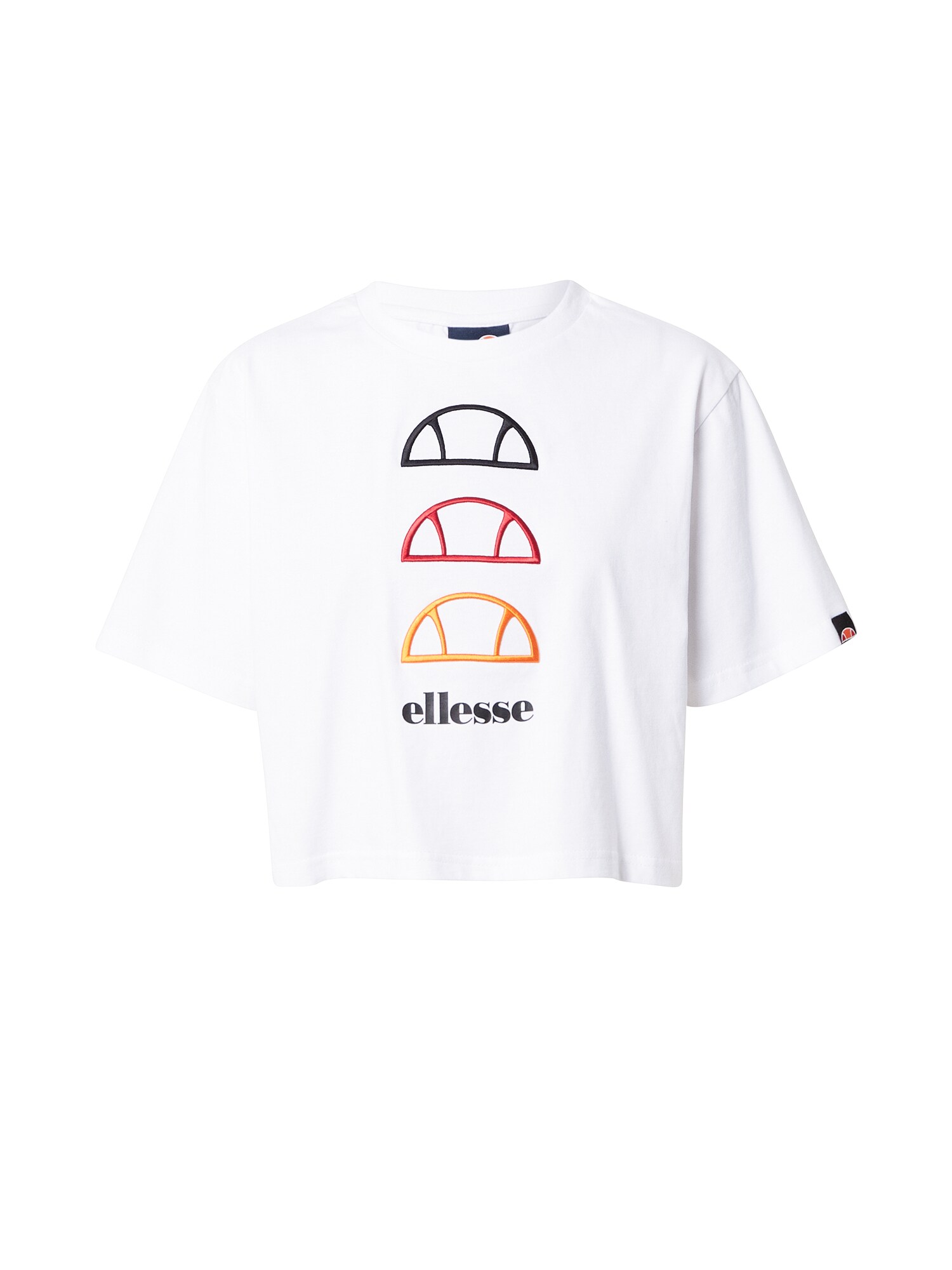 ELLESSE Marškinėliai 'Deway'  balta / raudona / geltona / juoda