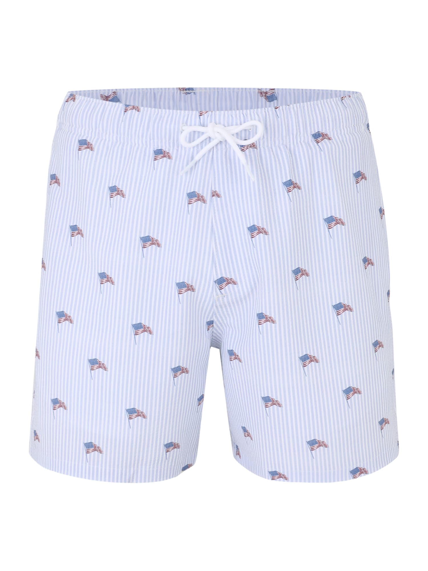 HOLLISTER Boxeri  albastru / albastru deschis / roșu / alb