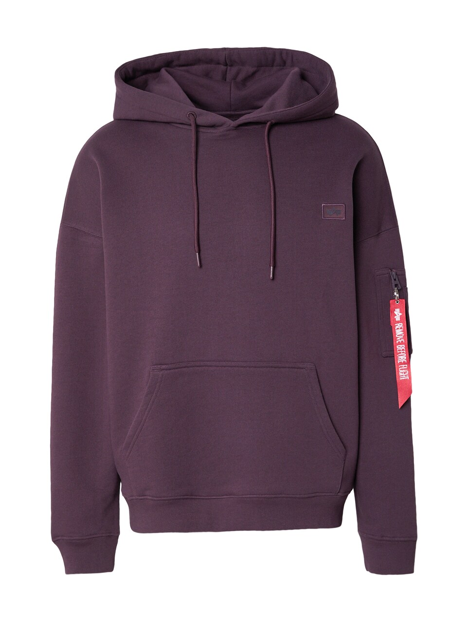 Sweatshirt 'Essentials' plommon / röd