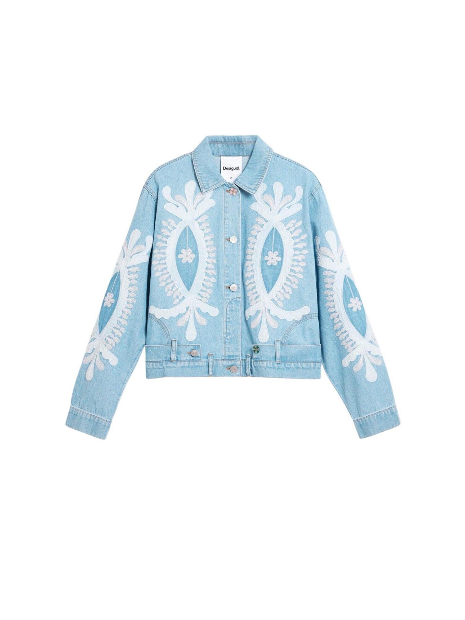 Desigual Chaqueta de invierno 'CHAQ_BORDER 26SWED04' azul denim