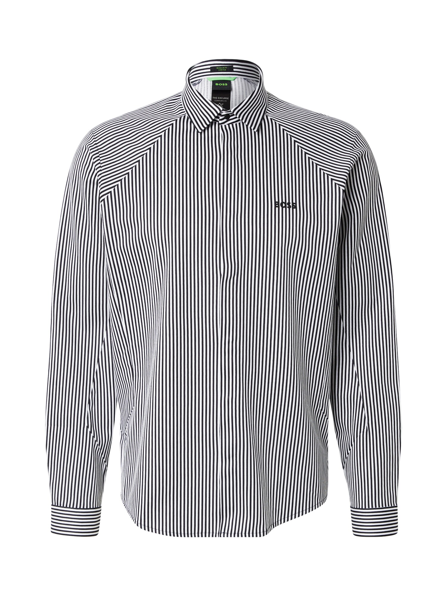 BOSS Cămașă Excurse  albastru marin / alb