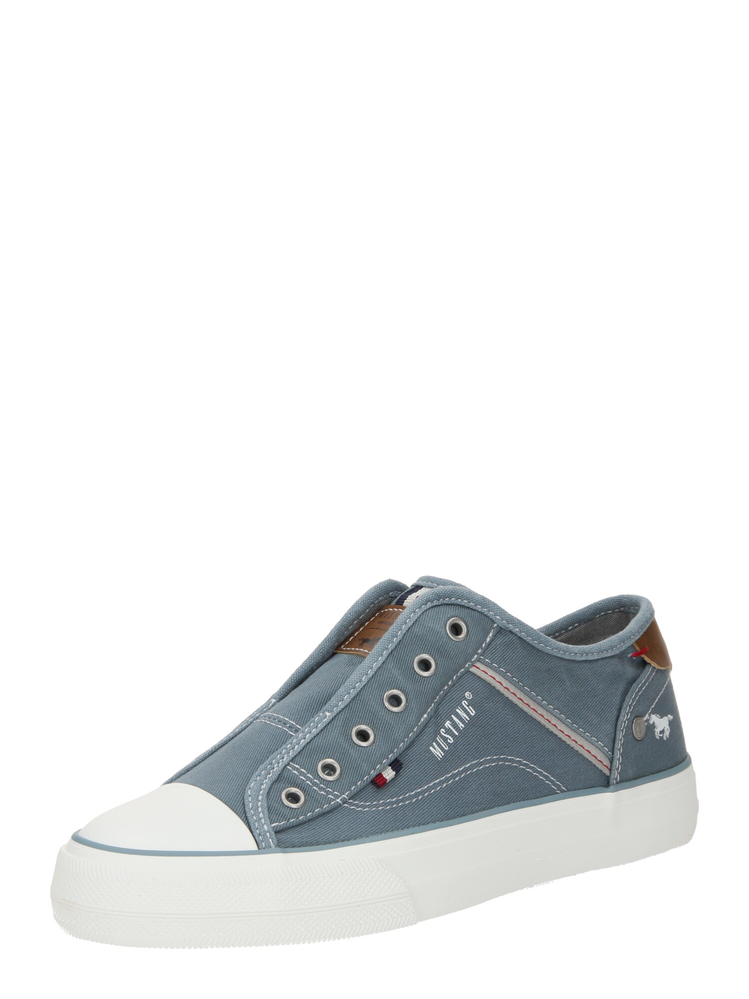 MUSTANG Slip-on obuv  námornícka modrá / dymovo modrá / hnedá / biela