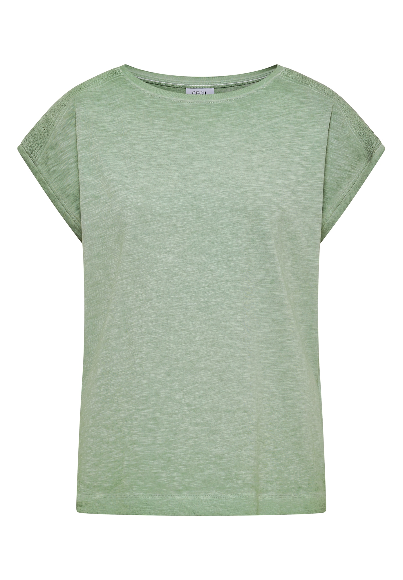 CECIL Tricou verde pastel