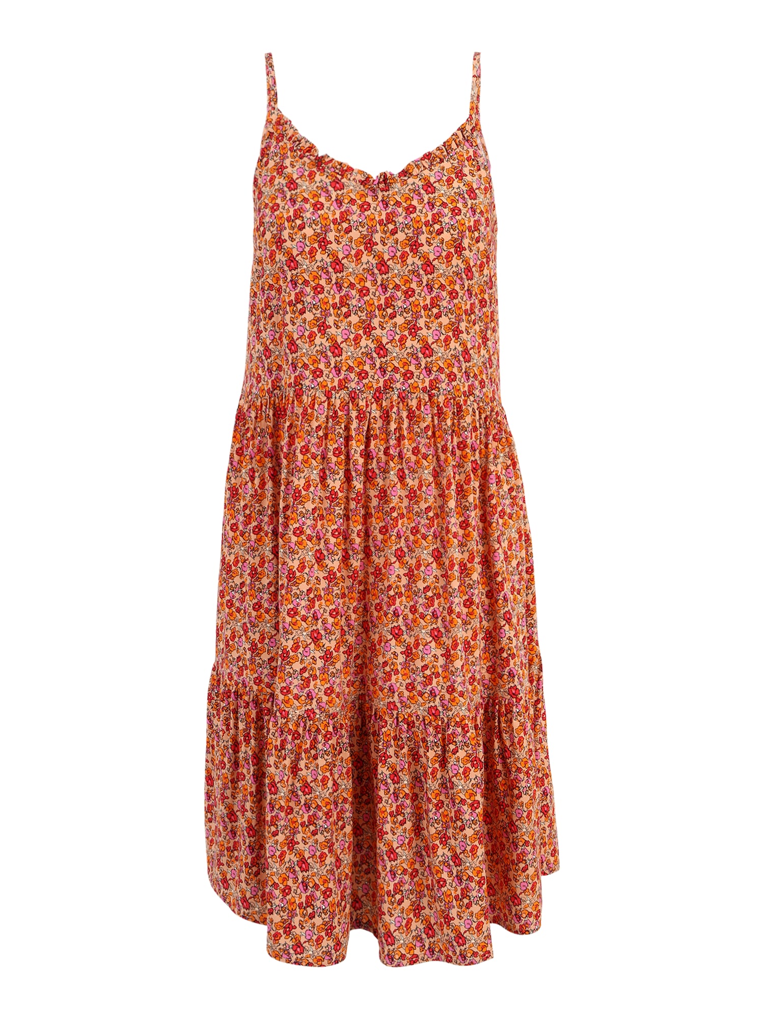 SAINT TROPEZ Ljetna haljina 'Eda'  mandarina / pastelno narančasta / fuksija / bijela