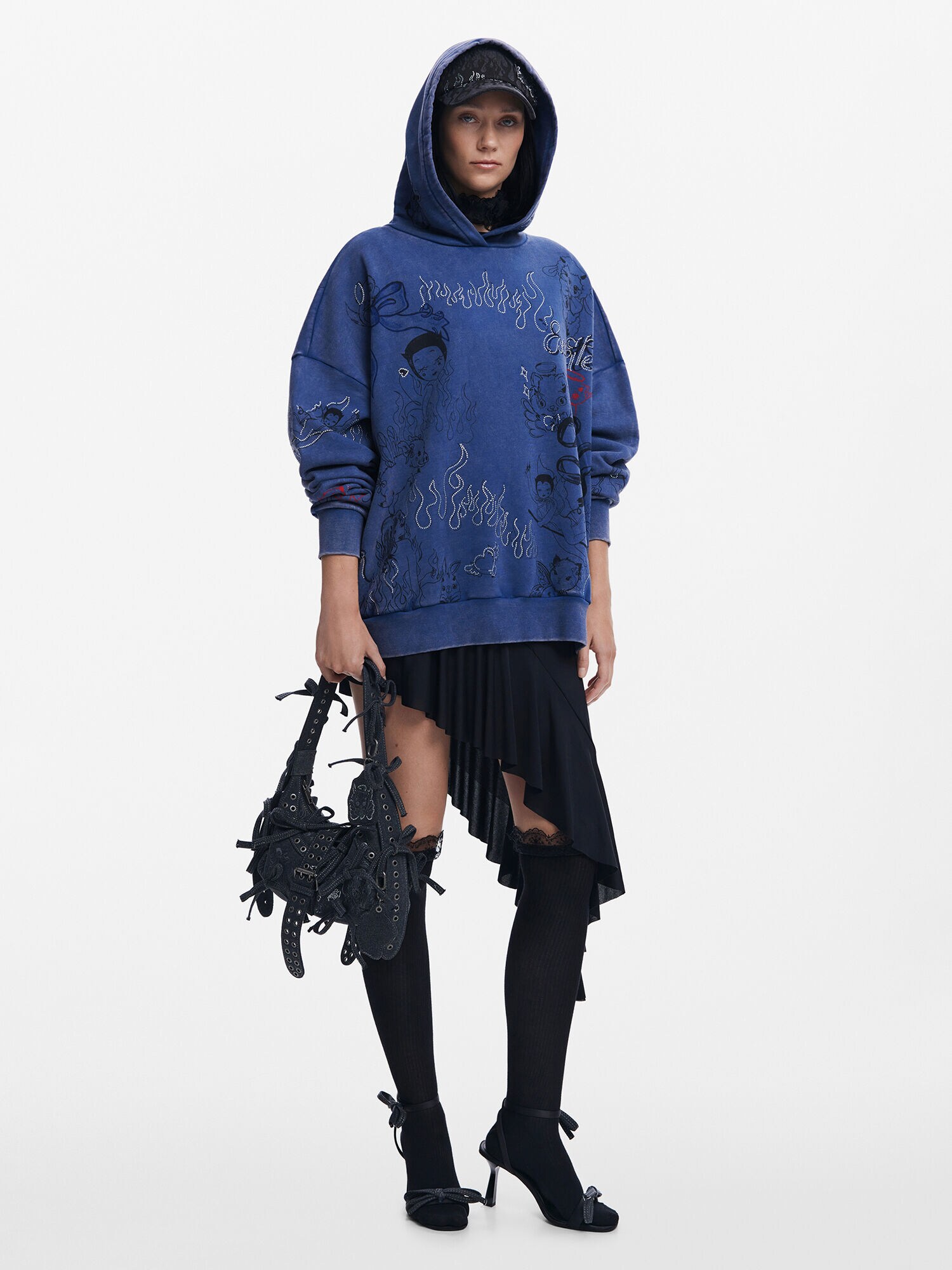 Desigual Tréning póló 'María Escoté'  kék termék 2. képe