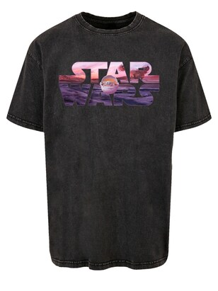 F4NT4STIC Shirt ‘Star Wars’ Lila / Pink / Zwart