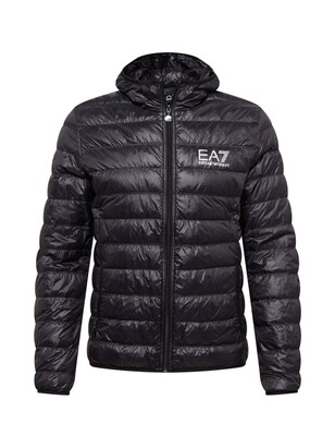 EA7 Emporio Armani Winterjas Zwart / Wit