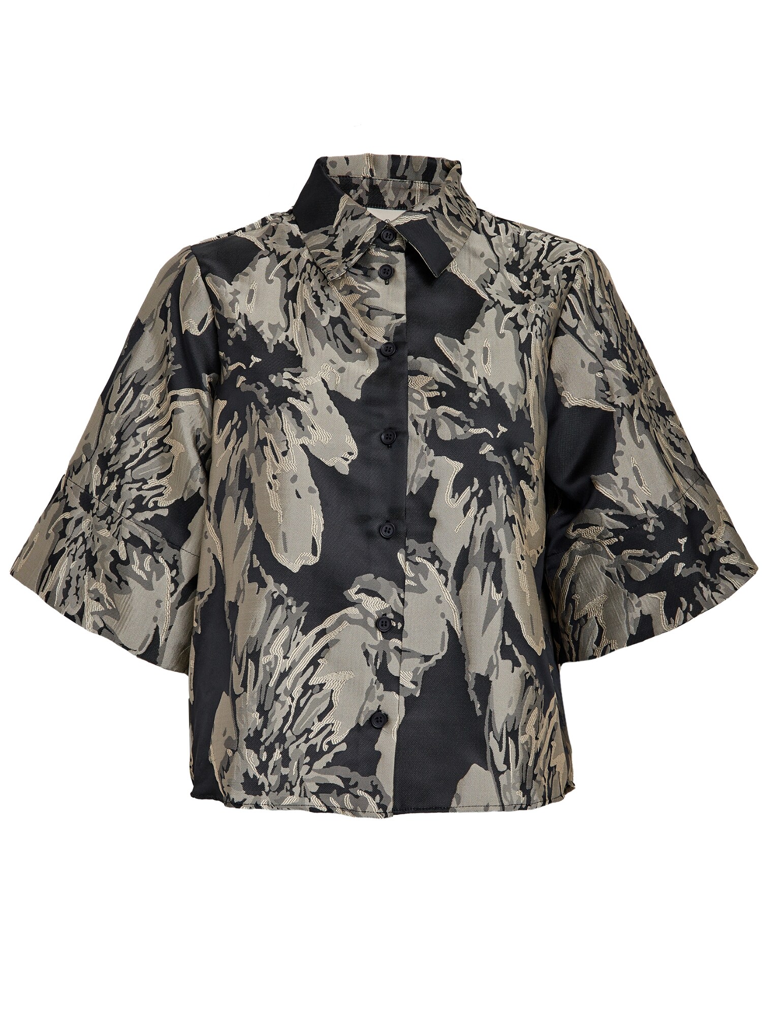 Peppercorn Bluză Ivy  gri taupe / negru