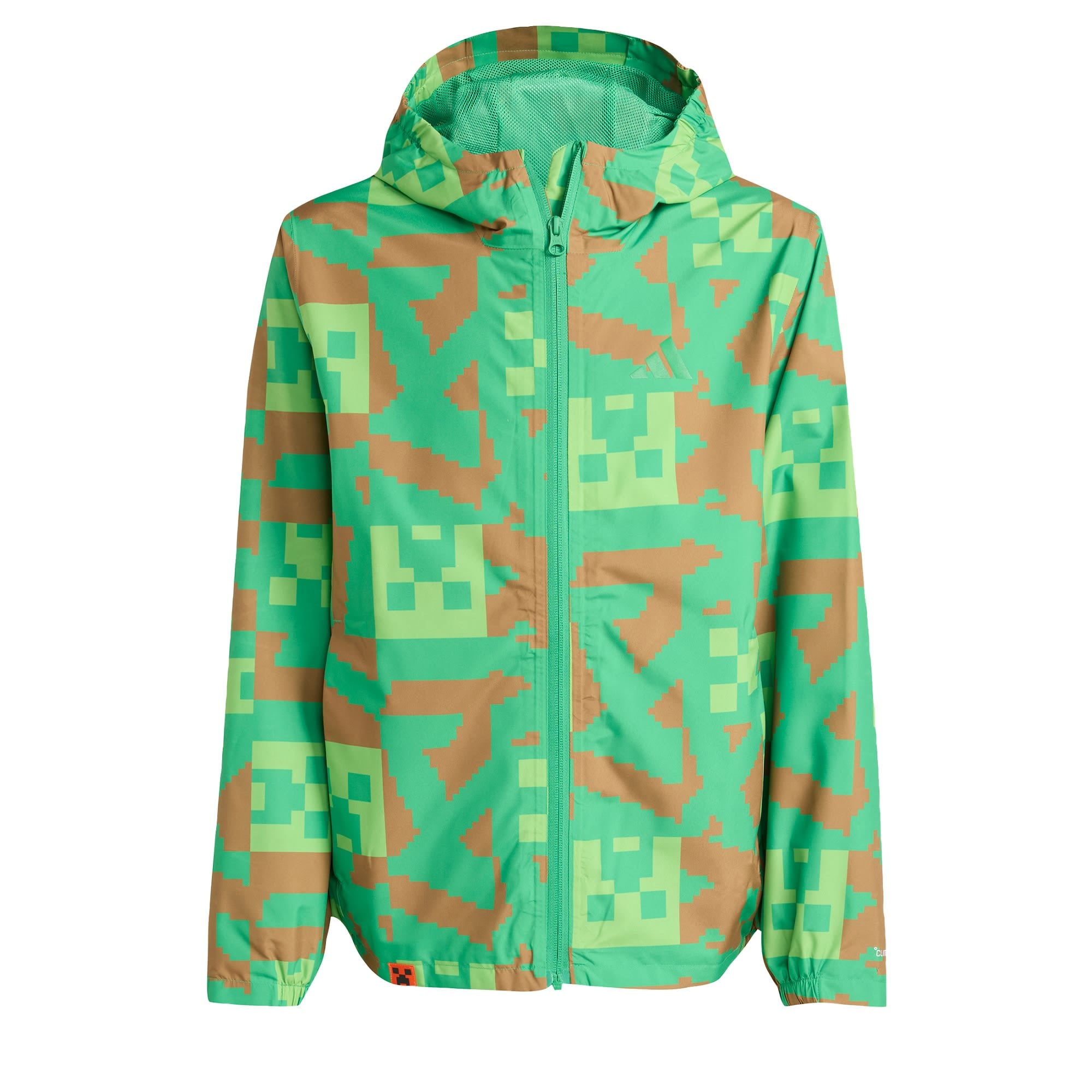 ADIDAS TERREX Geacă outdoor Minecraft  maro deschis / verde limetă / verde deschis