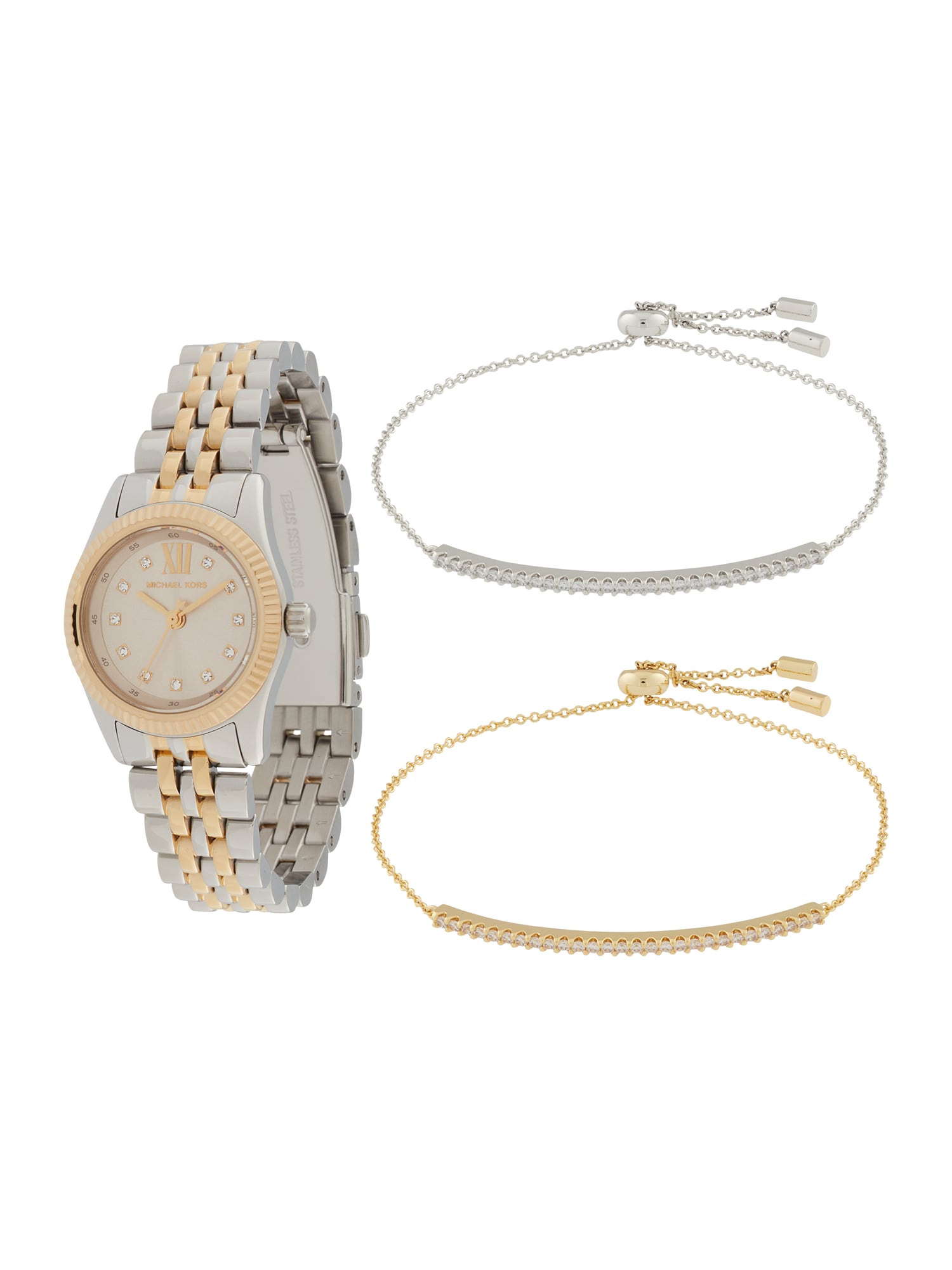 MICHAEL Michael Kors Ékszer szett 'LEXINGTON'  arany / ezüst / fehér akciós termékkép 1