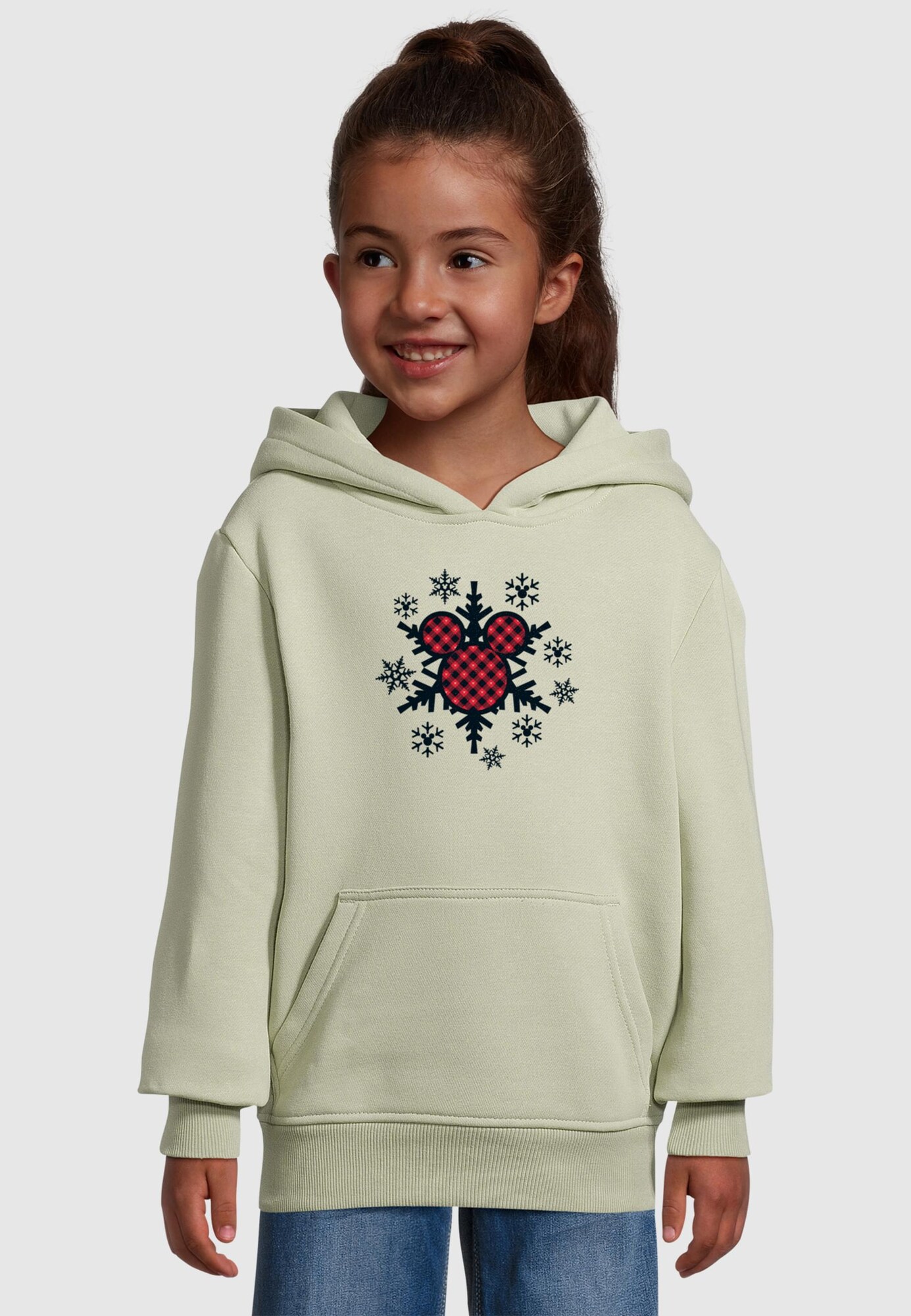 Thumbnail - Sweatshirt 'Mickey Mouse - Gingham Snowflake'
