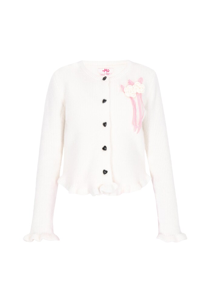 MYMO Strickjacke Damen Größe XS/S rosa / weiß