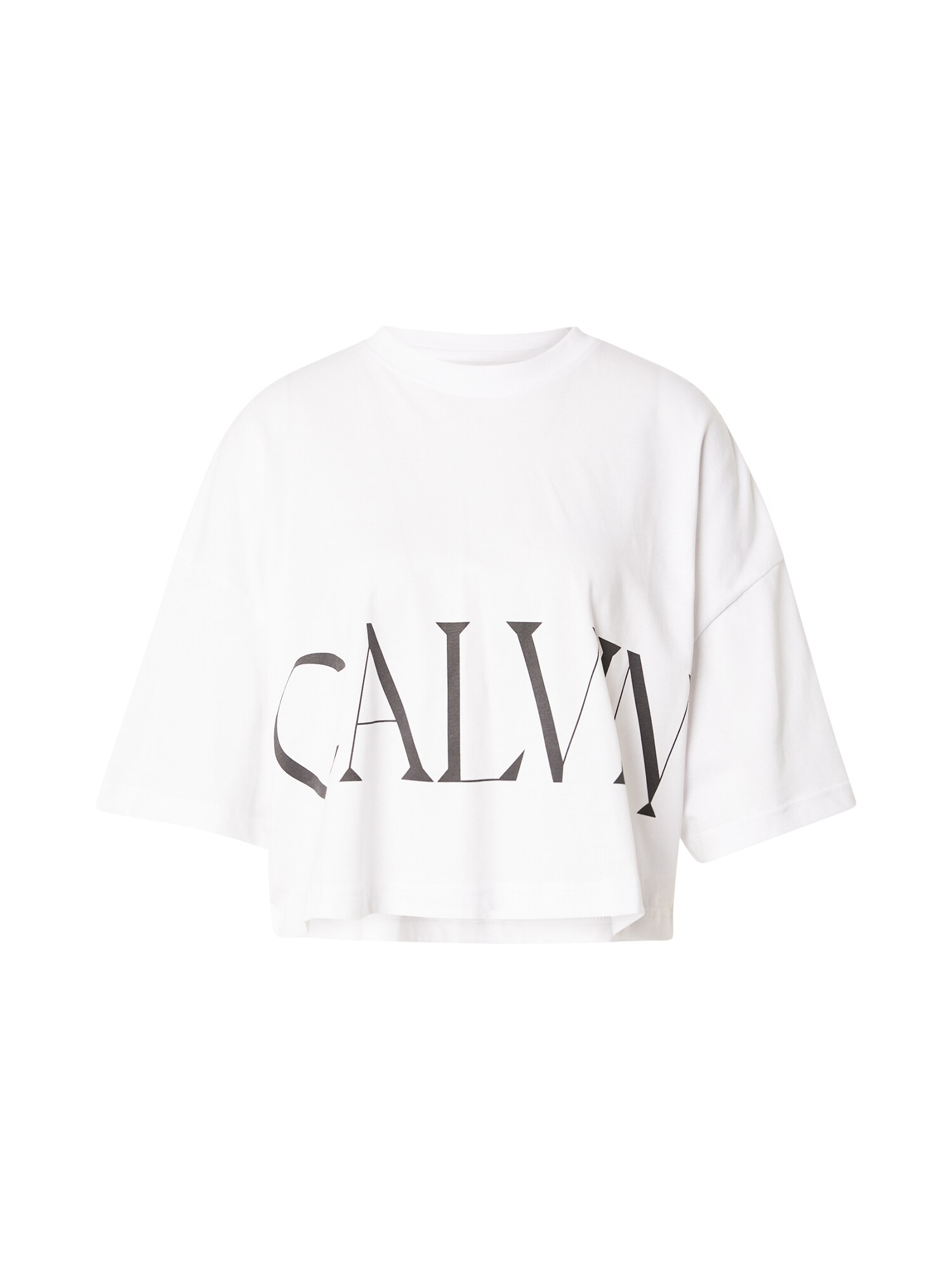 Calvin Klein Jeans Tricou  negru / alb