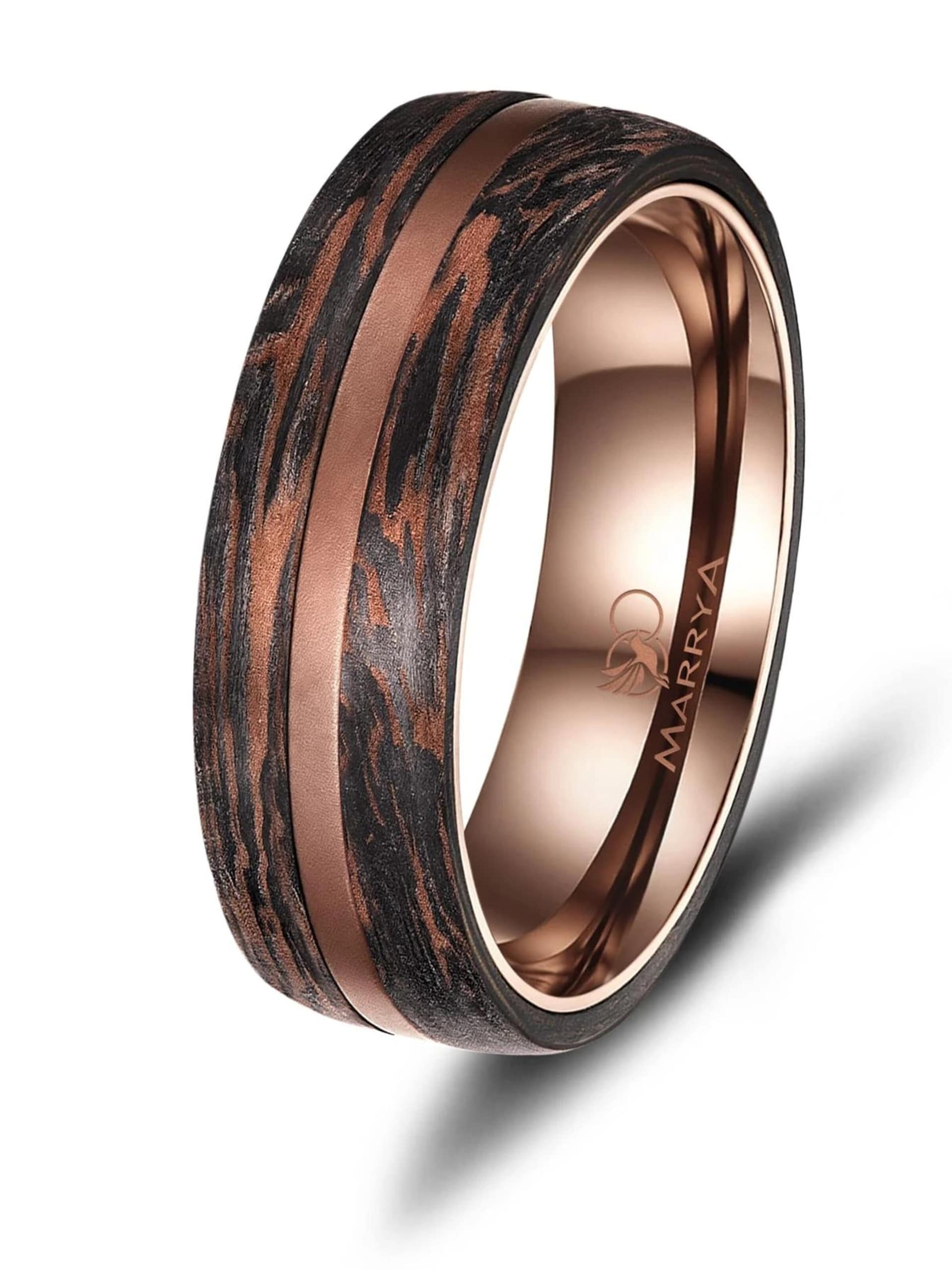 MARRYA Ring 'MARRYA Ehering CB-08 Carbon-Bronze' dam