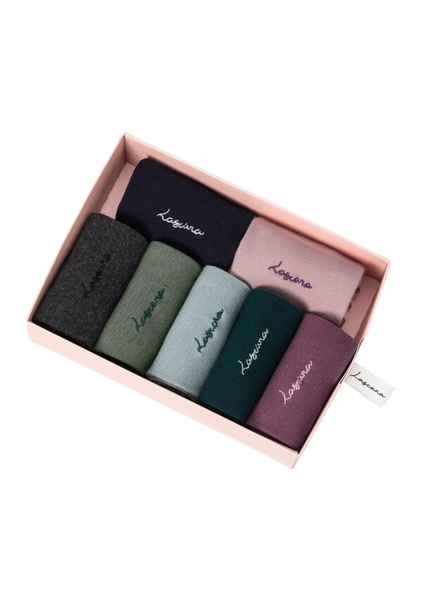 LASCANA, Ponožky, Modrá, Zelená, Ružová & Čierna, Obrázok 2 z 5