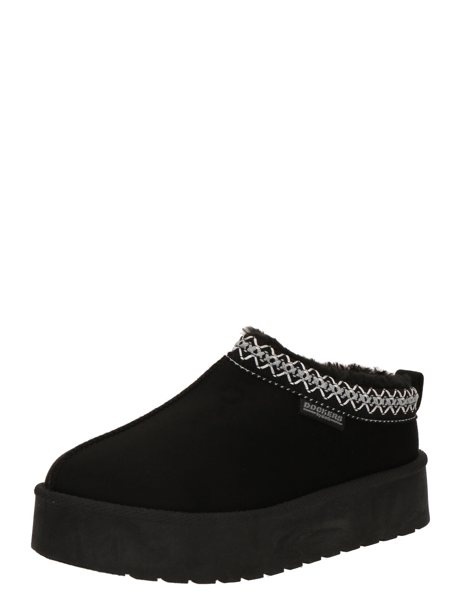 Dockers by Gerli Papuci de casă gri deschis / negru / alb
