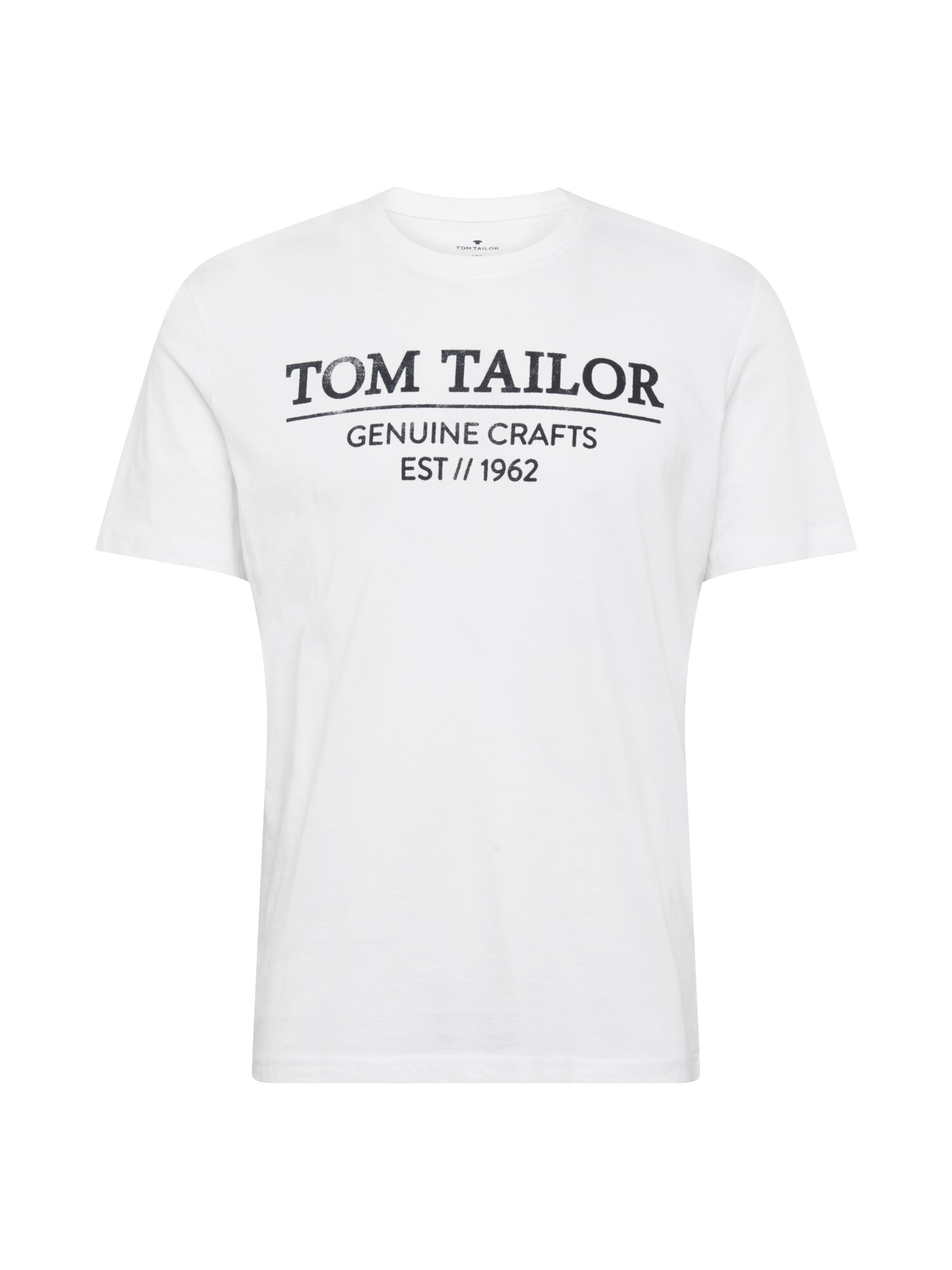 TOM TAILOR Marškinėliai  balta / juoda